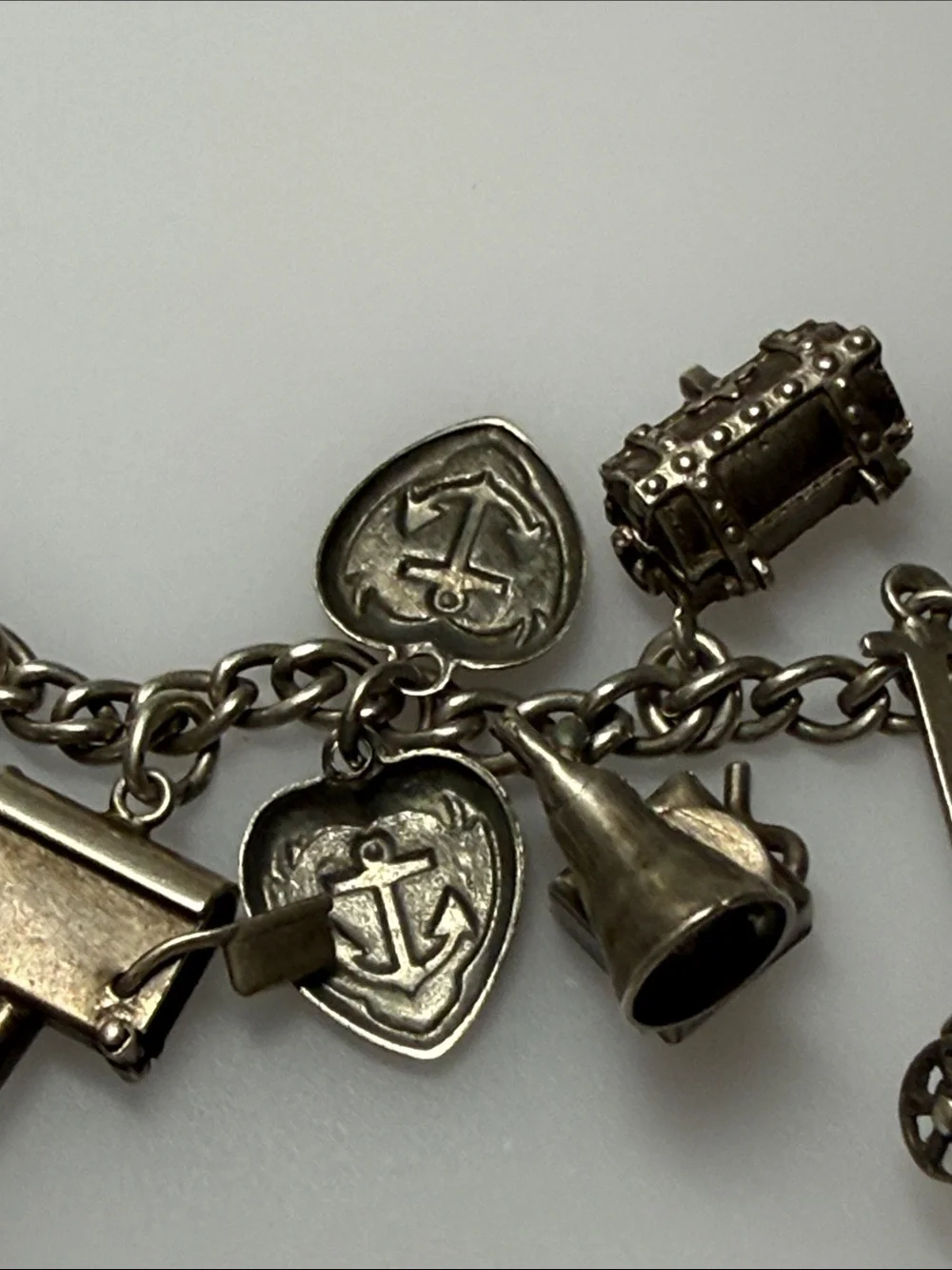 Vintage Charm Bracelet with Date Disc